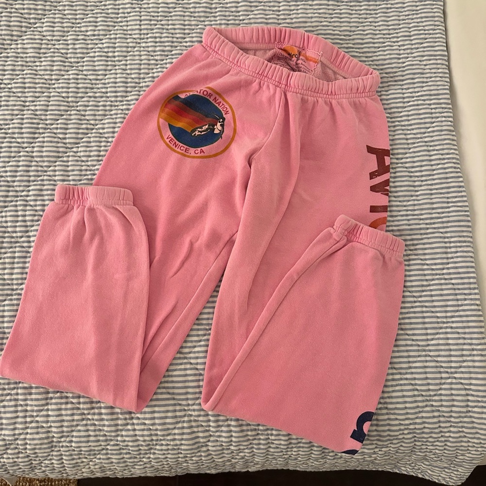 Aviator Nation Pink Sweatpants